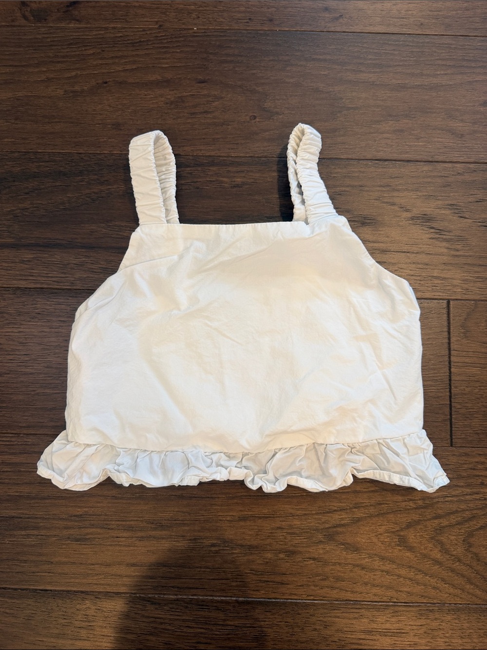 Zara Girls White Smocked Tank Top Size 8-9 - C36-064